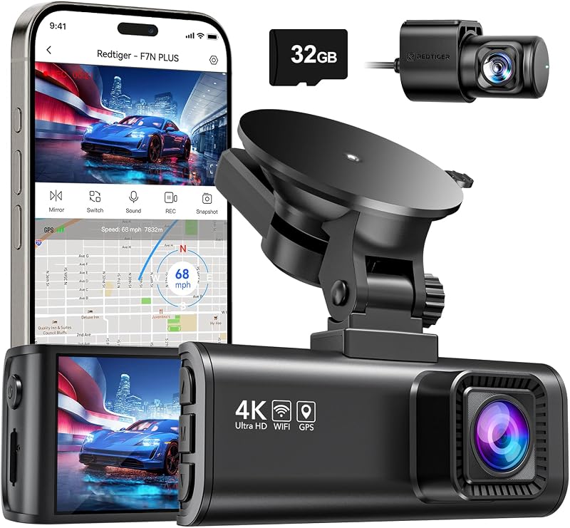 REDTIGER F7NP 4K Dual Dash Cam