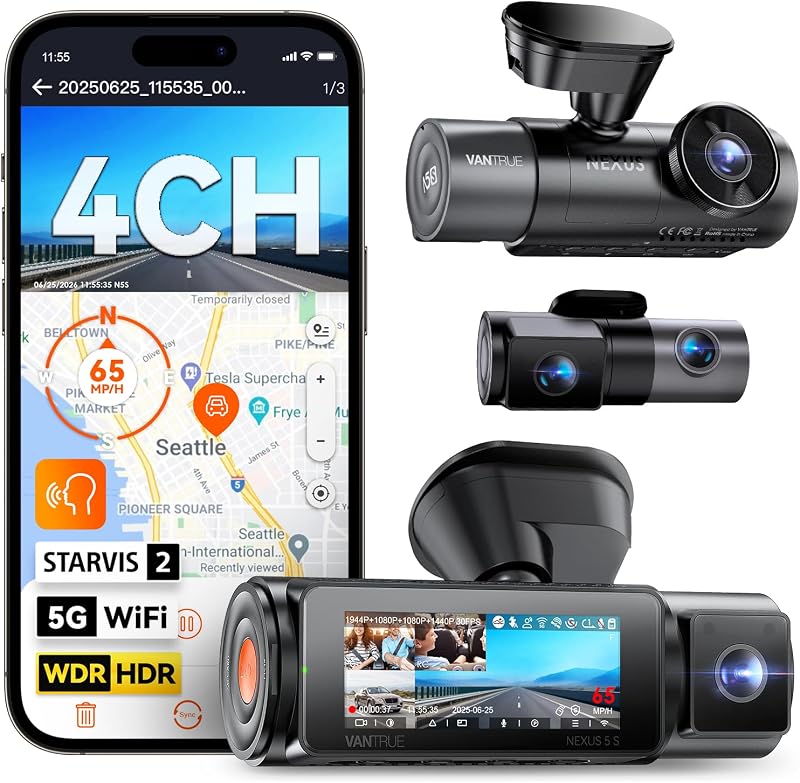 Vantrue N5S 4 Channel Dash Cam