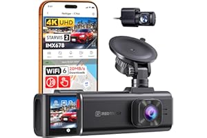 REDTIGER F7NA 4K 8MP Dashcam Front Rear, STARVIS 2 IMX678, 5GHz WiFi 20MB/s | Voice C