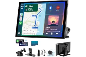 11'' Wireless CarPlay Screen with 4K Dash Cam, HD Touchscreen | 11'' HD laminated tou
