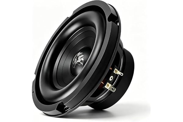 TANVSO ShadowBass Series 6.5 Subwoofer, 800W Peak 4 Ohm 6.5 Inch Car Subwoofer, Compa