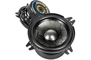 TANVSO CarbonForce 4 Inch Speakers, 800W Peak 4 Ohm 4 Inch Car Speakers, 4in MidBass 