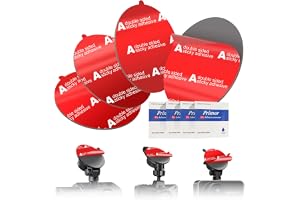 AEVFCY 4pcs Dash Cam Adhesive Sticky Pads, 2.2" Double Sided Sticker Tape | Heat Resi