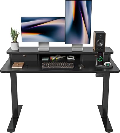 FEZIBO 48 x 24 Inch Height Adjustable Electric Standing Desk