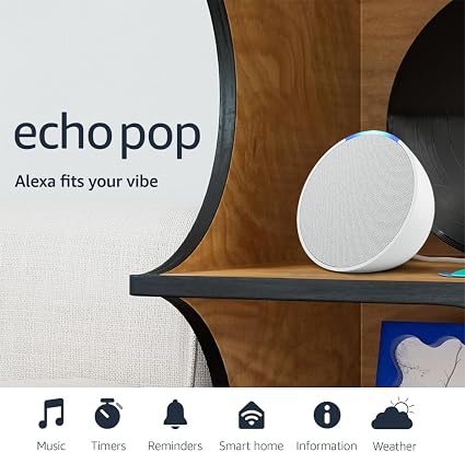 Amazon Echo Pop (newest model), Our smallest speaker, Design