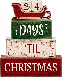 Christmas Countdown Decorations Indoor Table